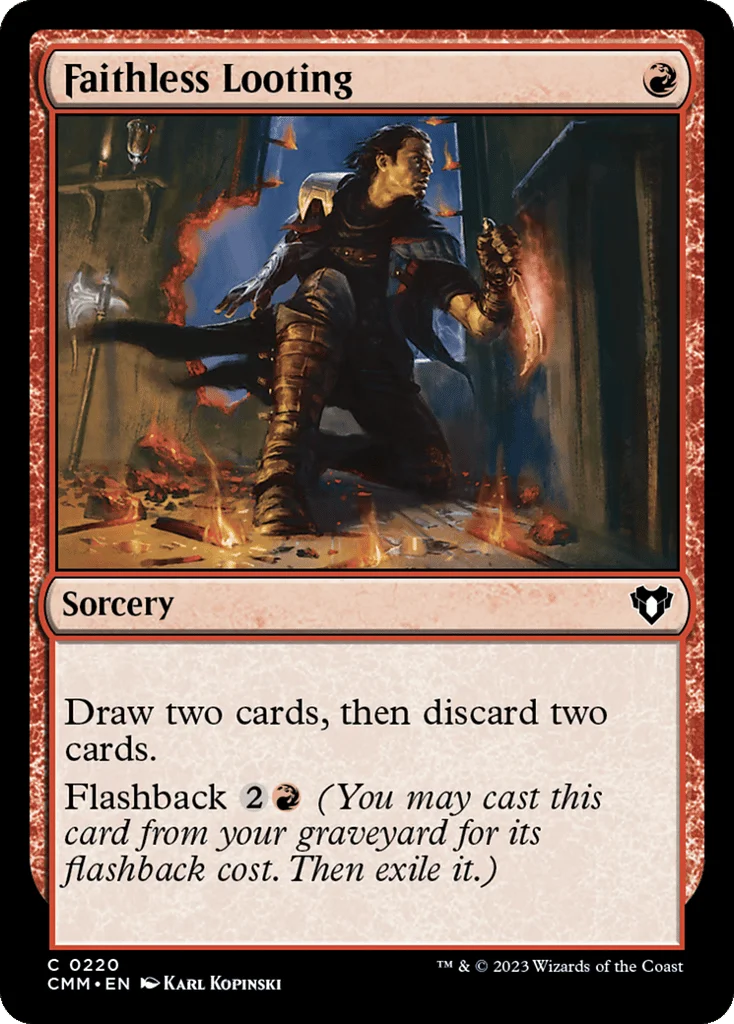Faithless Looting · Commander Masters