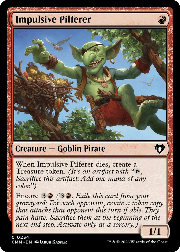 Impulsive Pilferer · Commander Masters