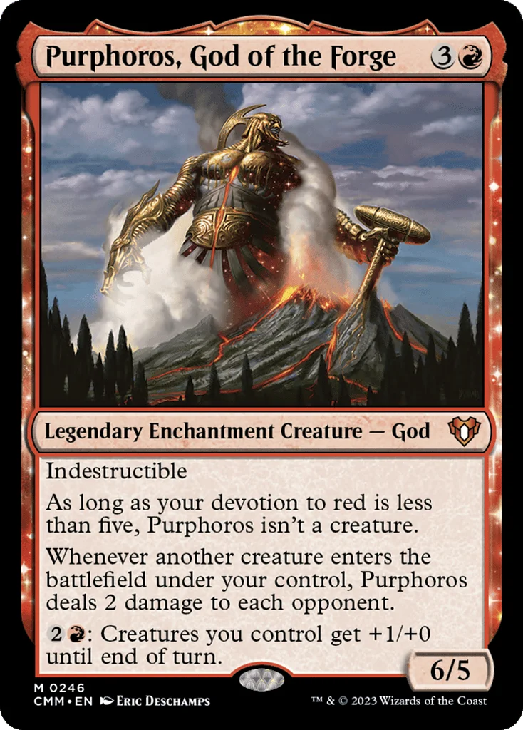 Purphoros, God of the Forge · Commander Masters
