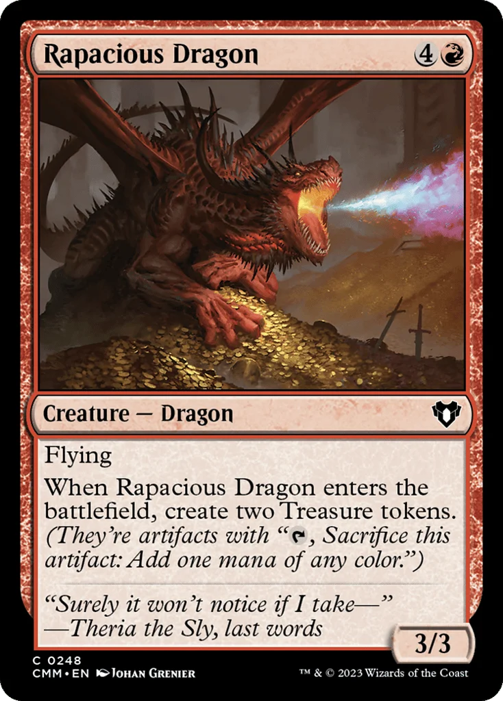Rapacious Dragon · Commander Masters
