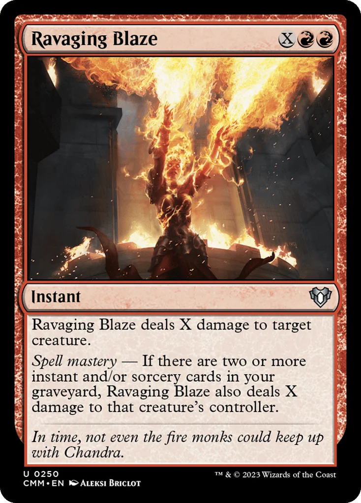 Ravaging Blaze · Commander Masters