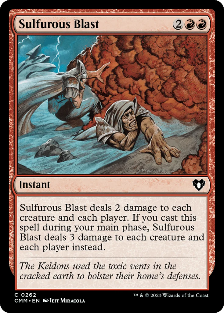 Sulfurous Blast · Commander Masters