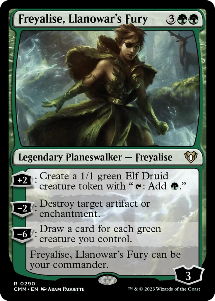 Freyalise, Llanowar's Fury · Commander Masters