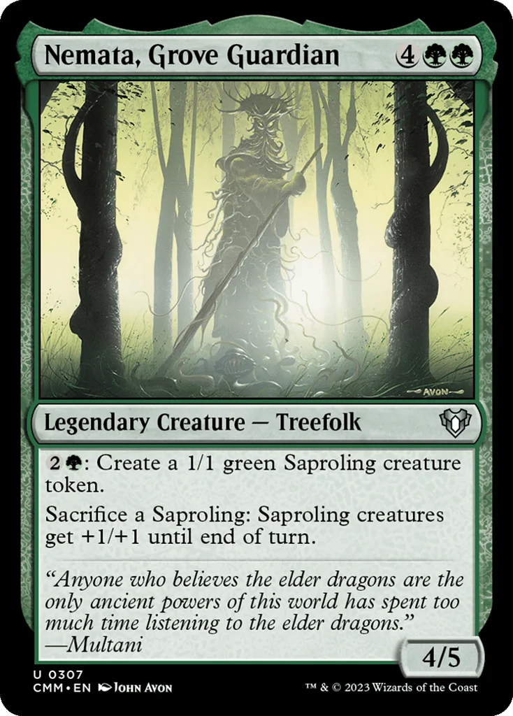 Nemata, Grove Guardian · Commander Masters