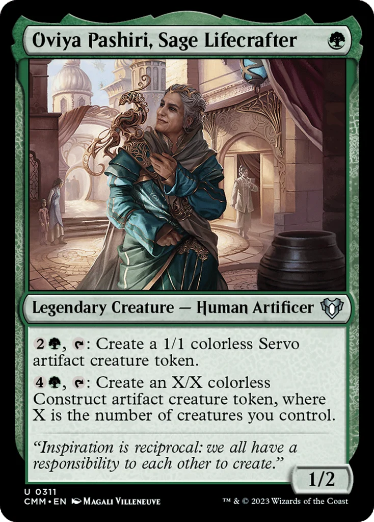Oviya Pashiri, Sage Lifecrafter · Commander Masters