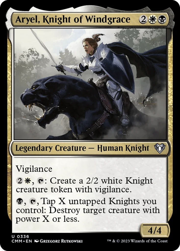 Aryel, Knight of Windgrace · Commander Masters