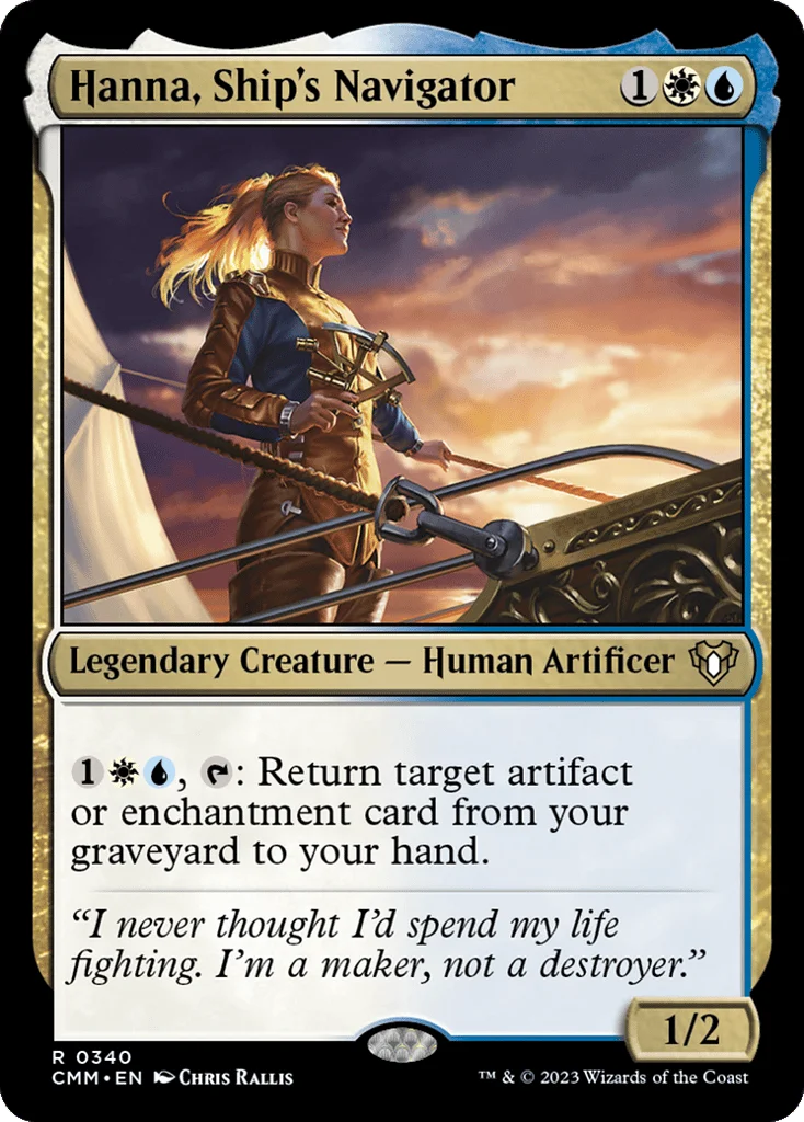 Hanna, Ship's Navigator · Commander Masters
