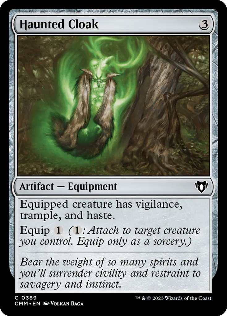 Haunted Cloak · Commander Masters