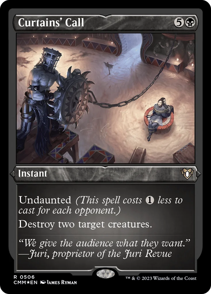 Curtains' Call · Commander Masters