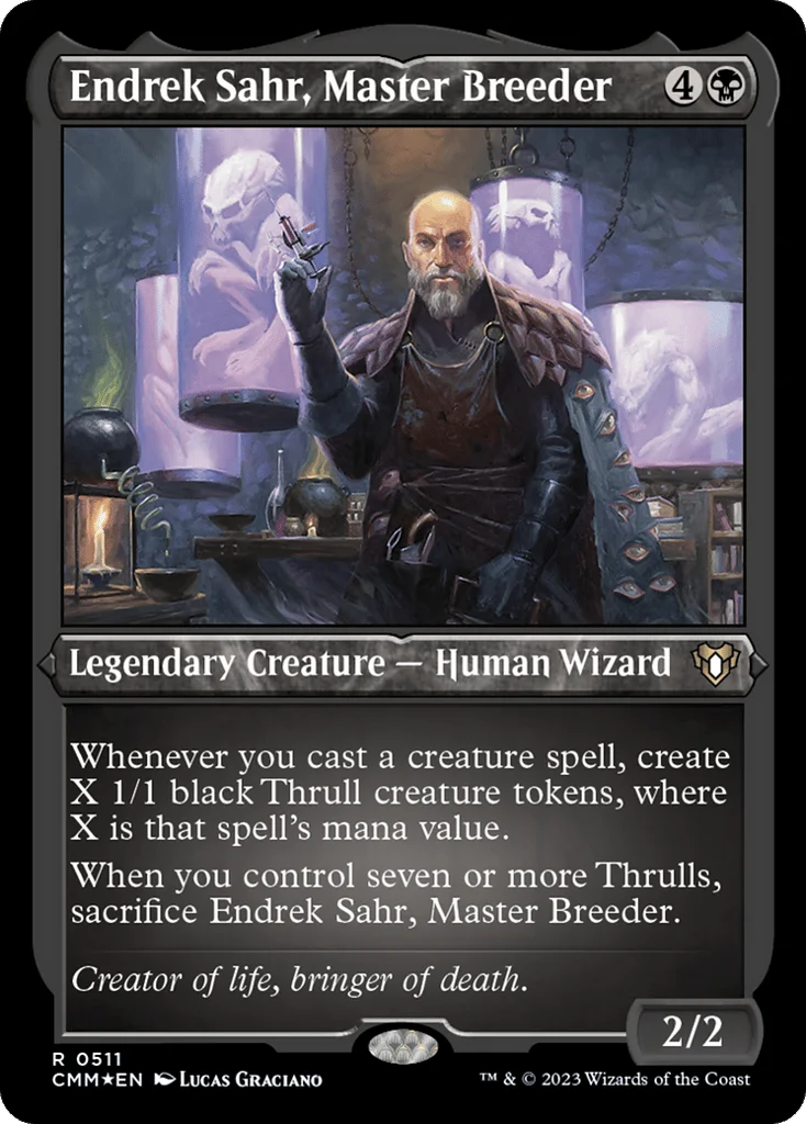Endrek Sahr, Master Breeder · Commander Masters