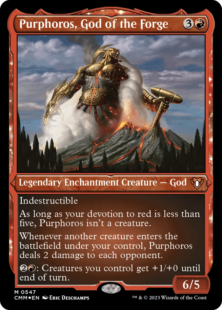 Purphoros, God of the Forge · Commander Masters