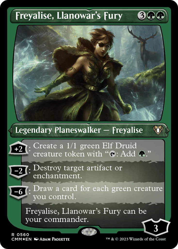 Freyalise, Llanowar's Fury · Commander Masters