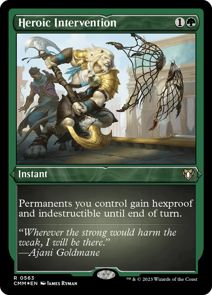 Heroic Intervention · Commander Masters