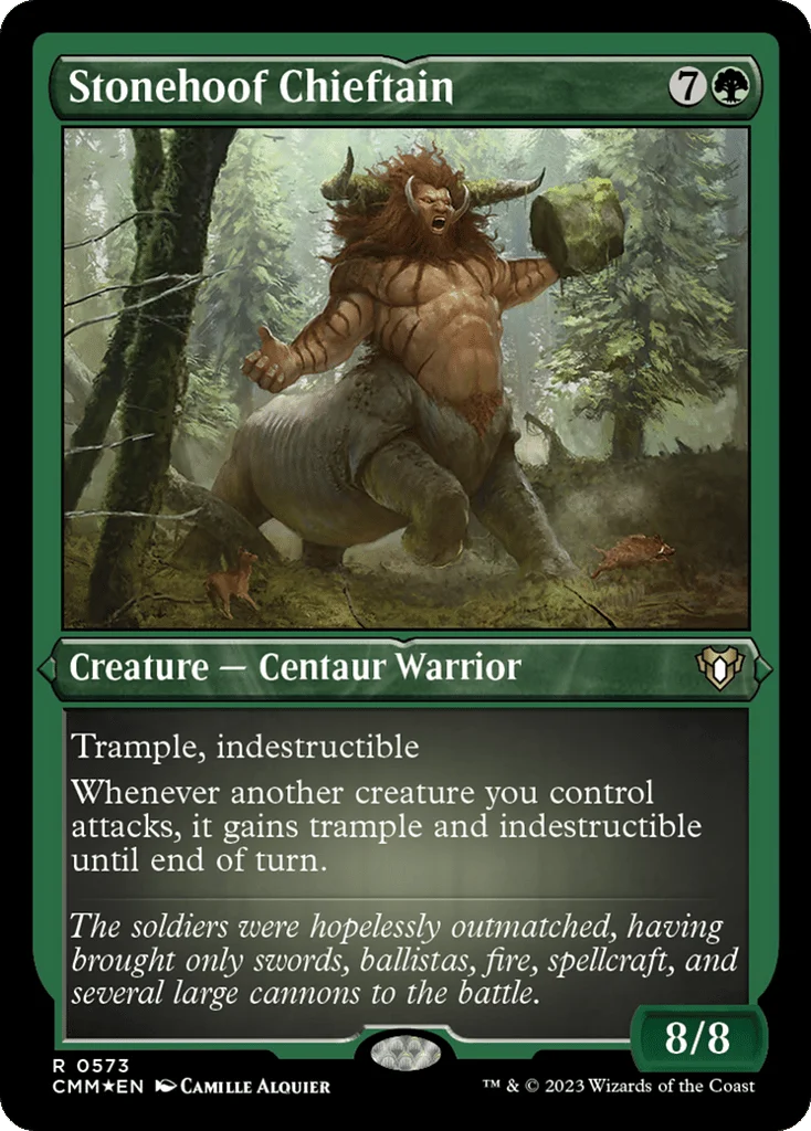 Stonehoof Chieftain · Commander Masters