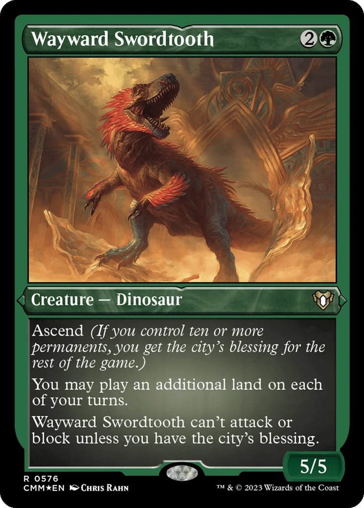 Wayward Swordtooth · Commander Masters