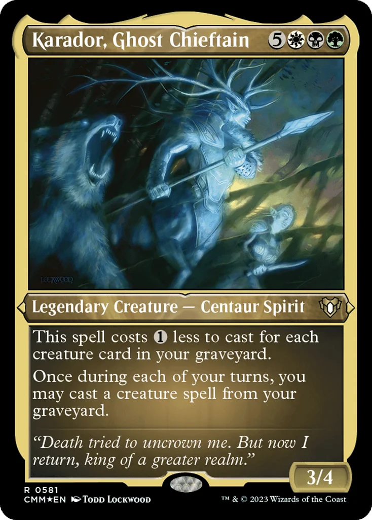 Karador, Ghost Chieftain · Commander Masters