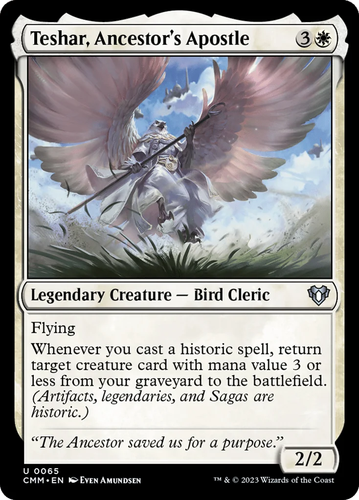 Teshar, Ancestor's Apostle · Commander Masters