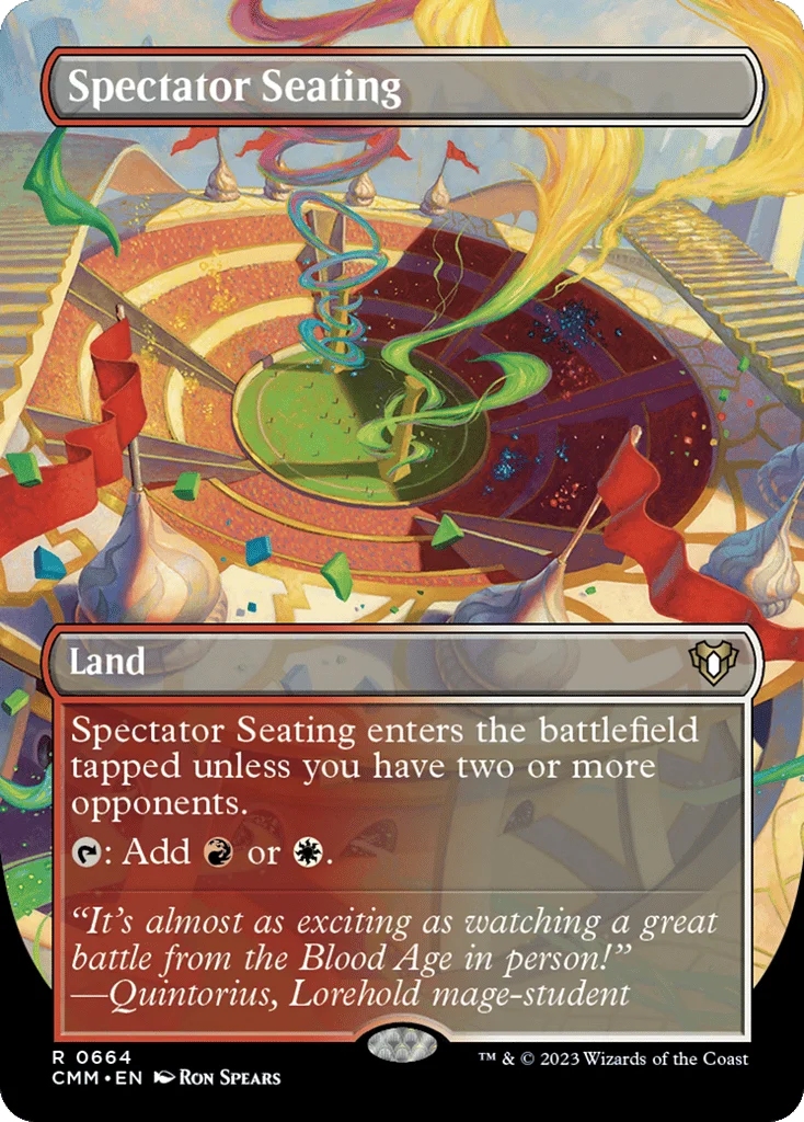 Spectator Seating · Commander Masters