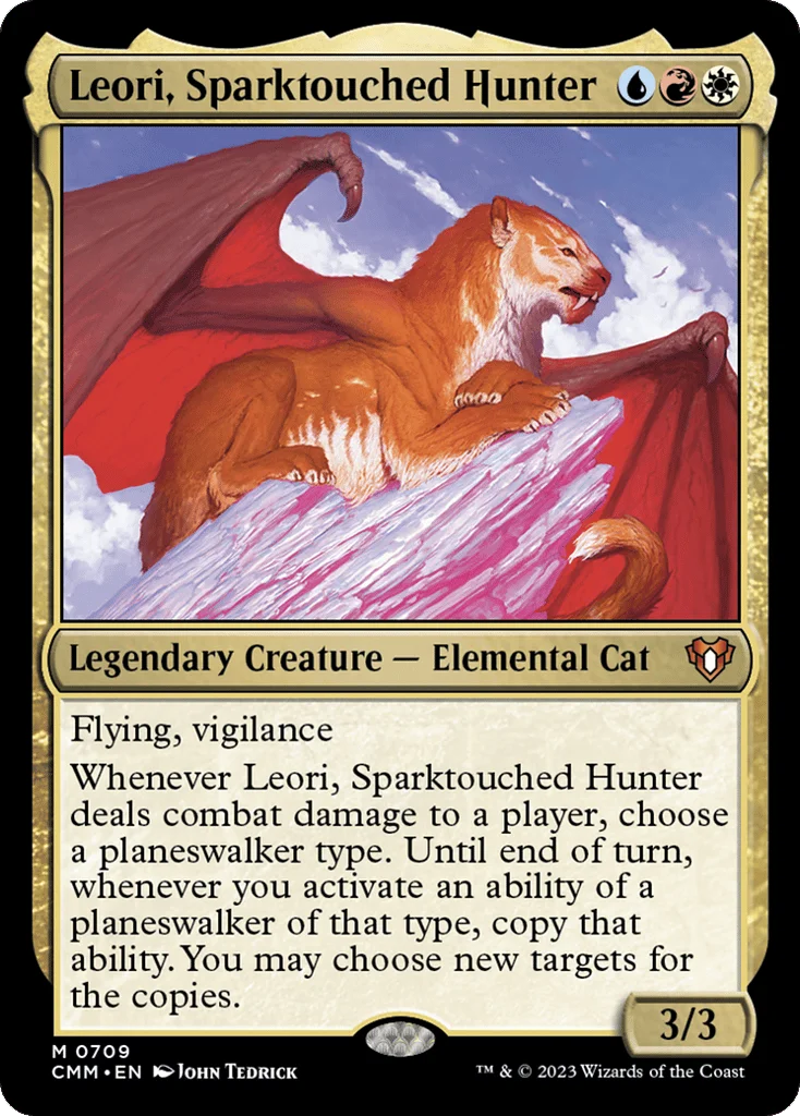 Leori, Sparktouched Hunter · Commander Masters