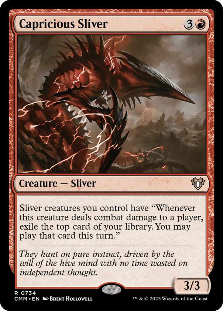 Capricious Sliver · Commander Masters