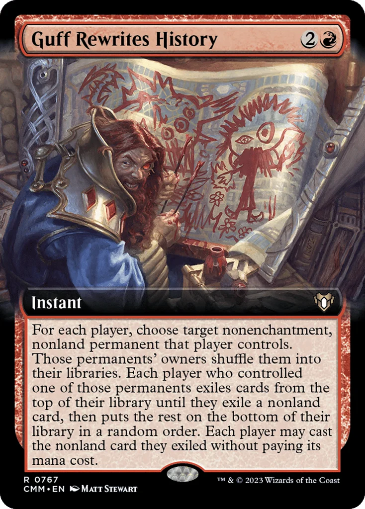 Guff Rewrites History · Commander Masters