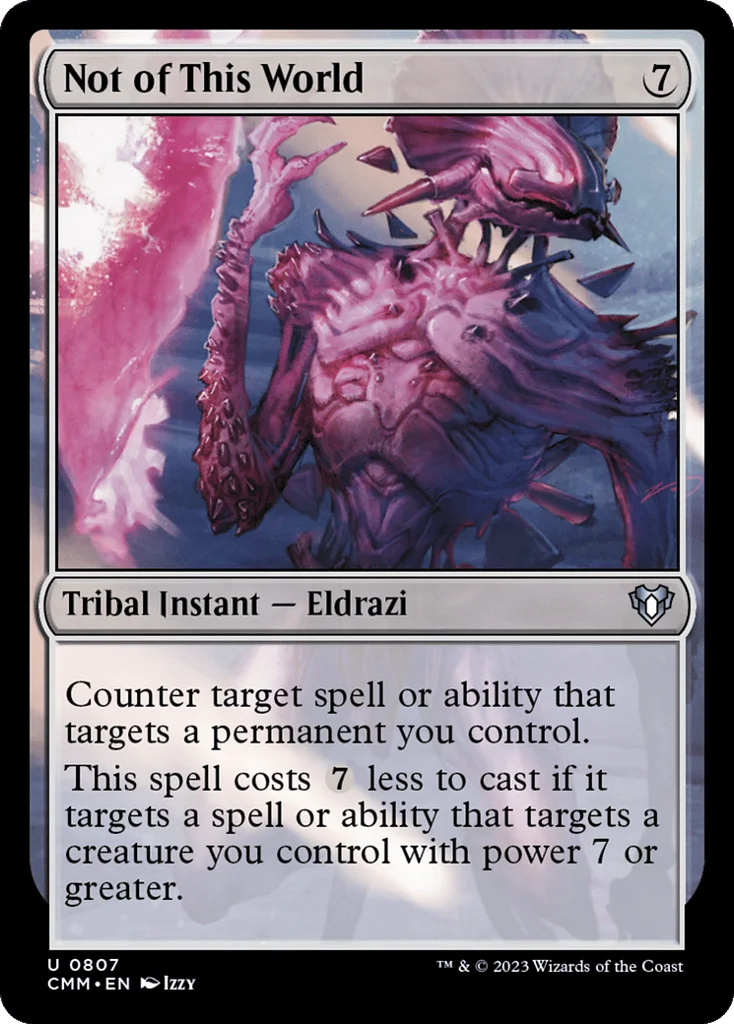 Not of This World · Commander Masters