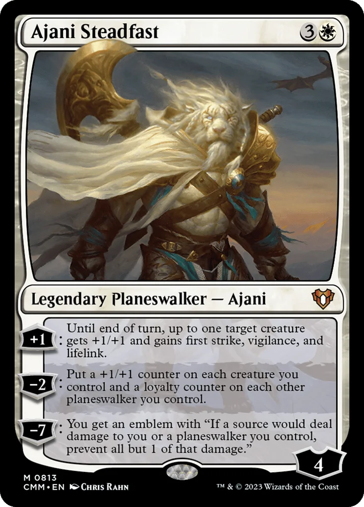 Ajani Steadfast · Commander Masters