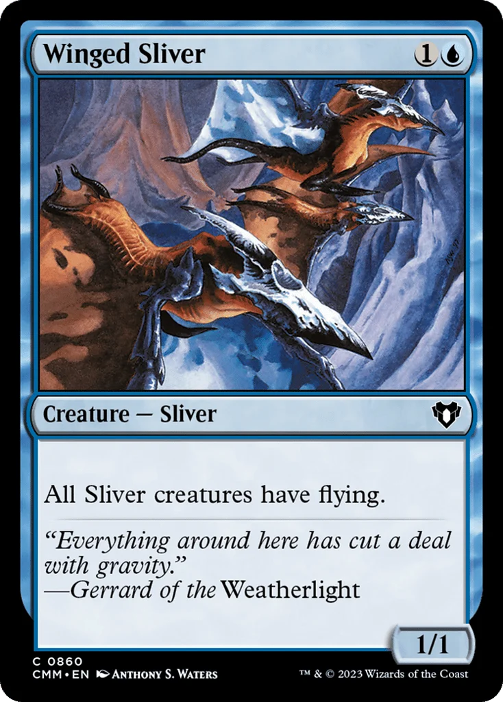 Winged Sliver · Commander Masters