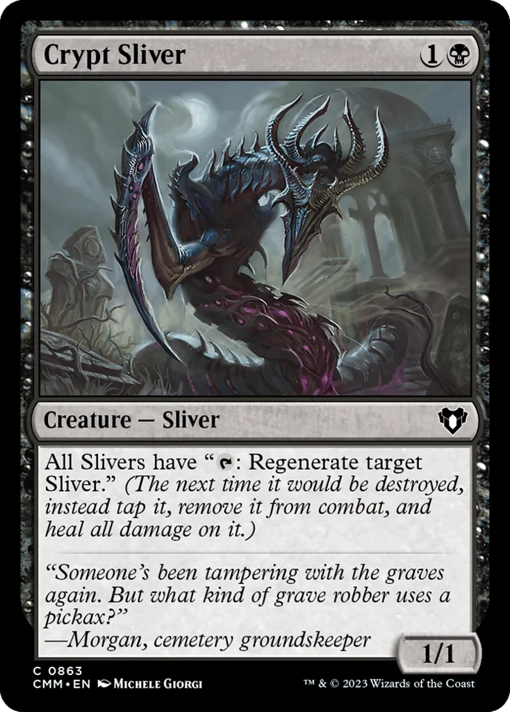 Crypt Sliver · Commander Masters