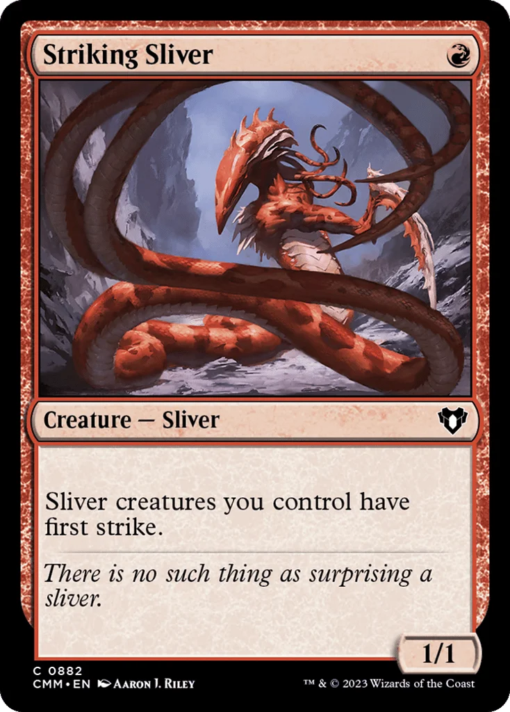 Striking Sliver · Commander Masters