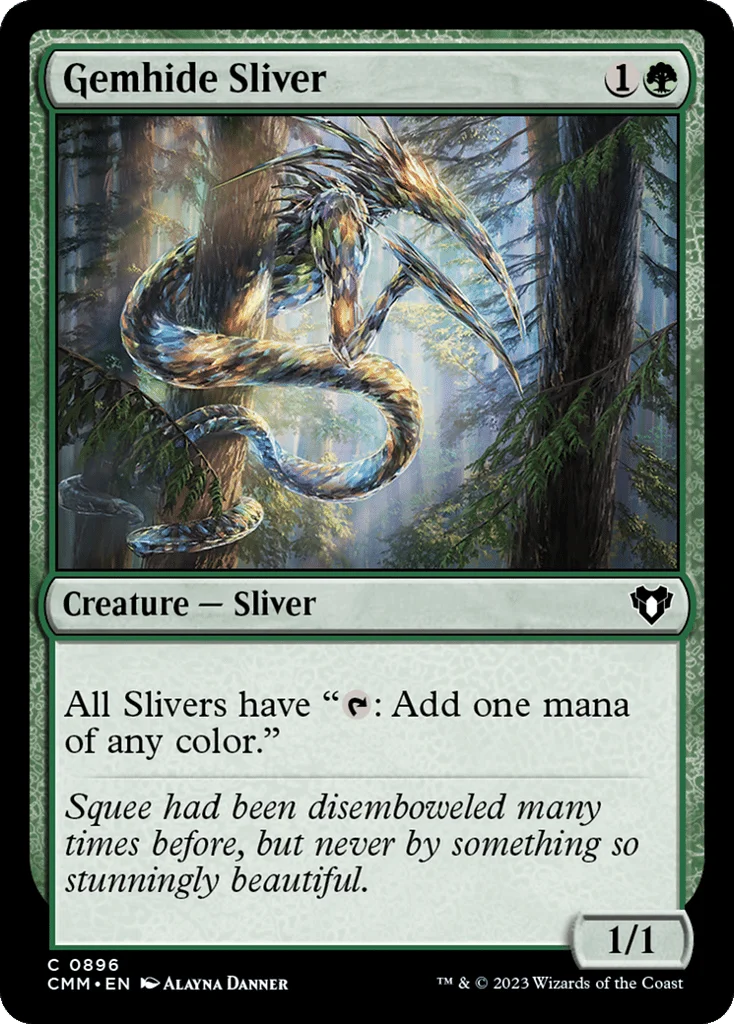 Gemhide Sliver · Commander Masters