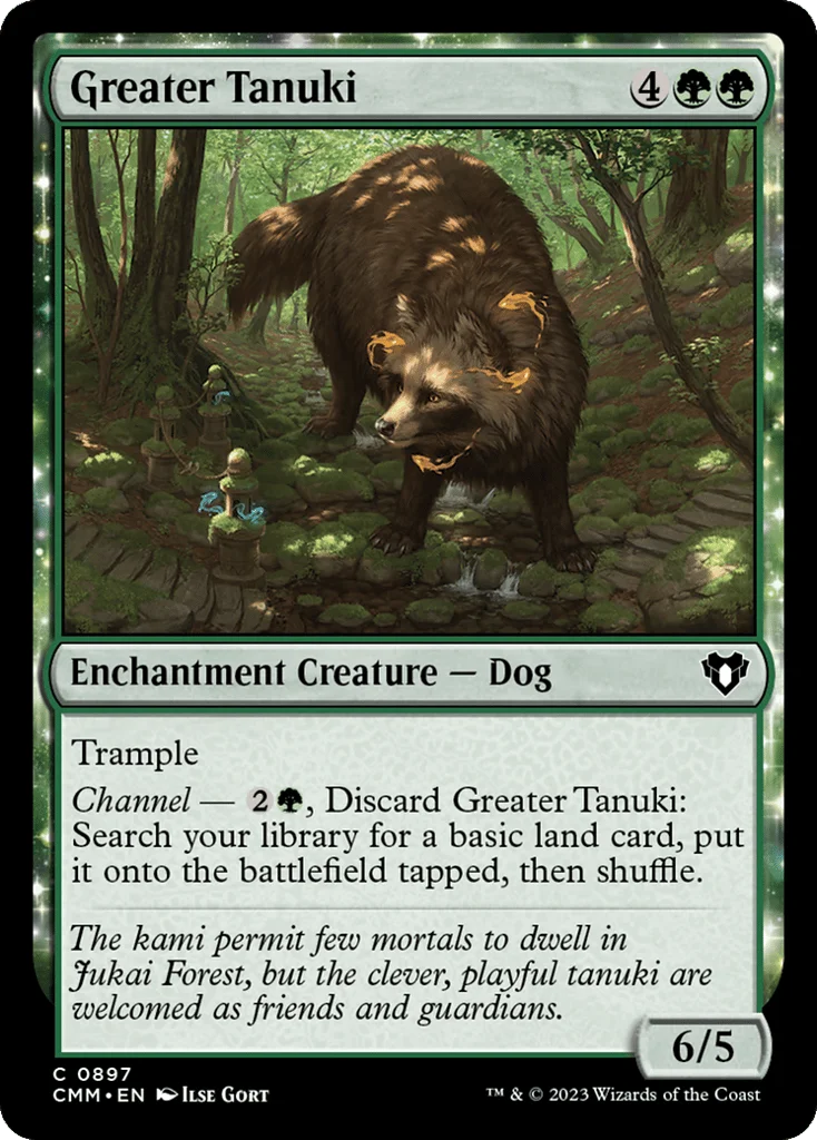 Greater Tanuki · Commander Masters