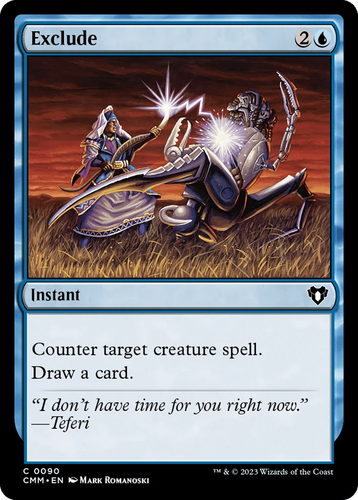 Exclude · Commander Masters