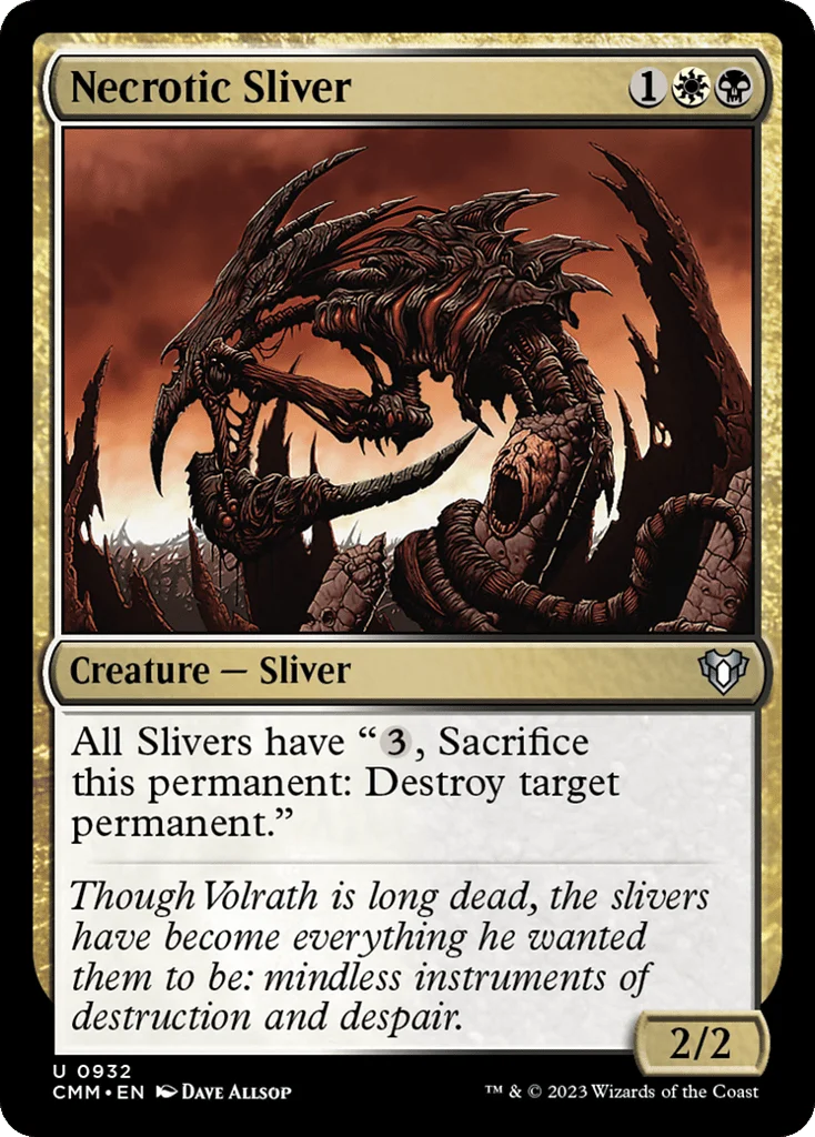 Necrotic Sliver · Commander Masters