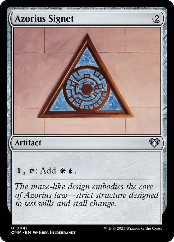 Azorius Signet · Commander Masters