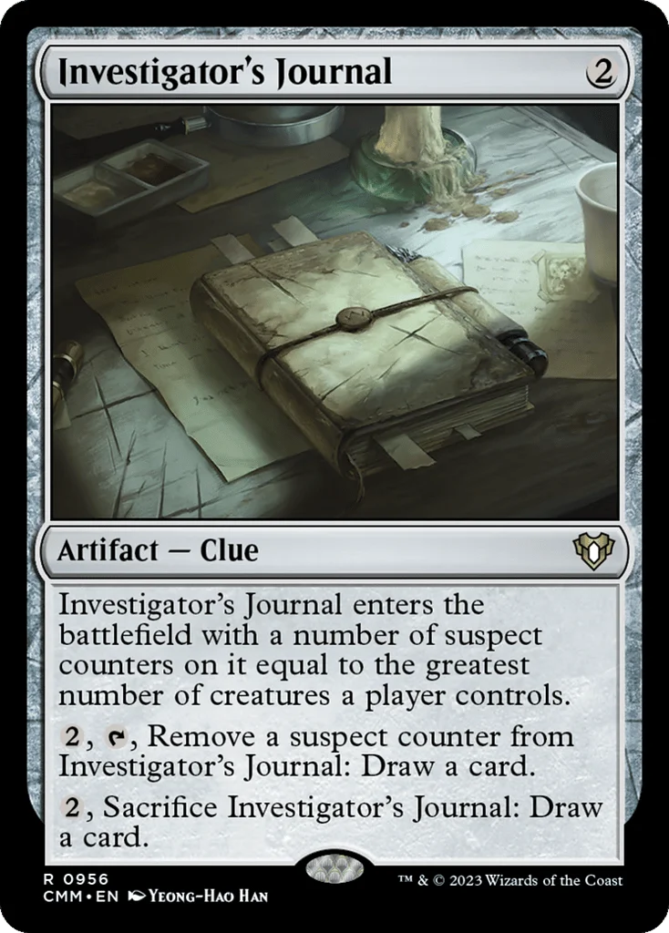 Investigator's Journal · Commander Masters