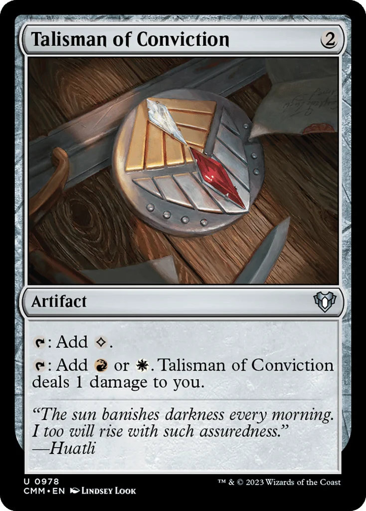 Talisman of Conviction · Commander Masters