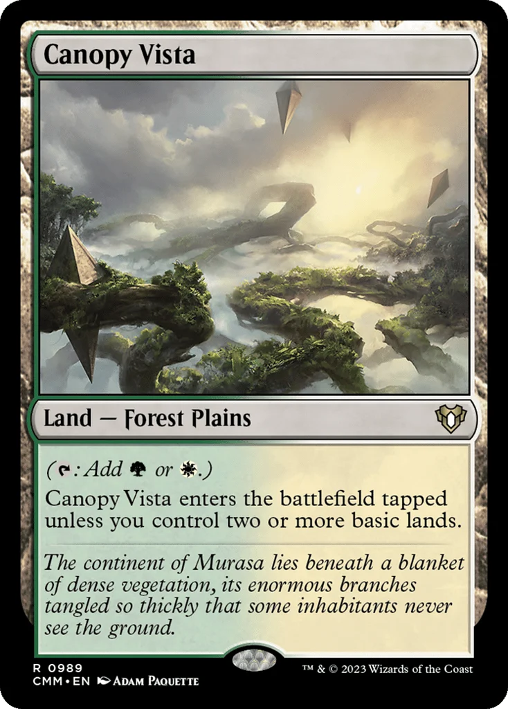 Canopy Vista · Commander Masters