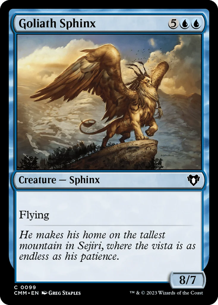 Goliath Sphinx · Commander Masters