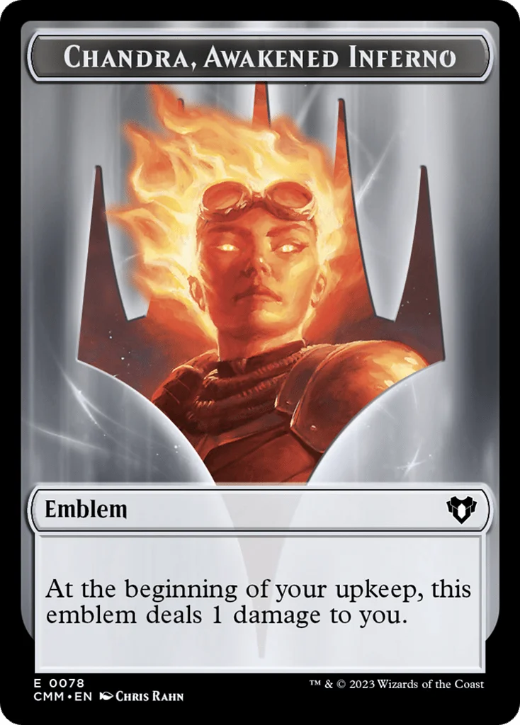 Chandra, Awakened Inferno Emblem · Commander Masters