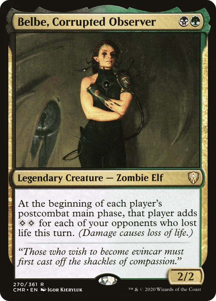 Belbe, Corrupted Observer · Commander Legends
