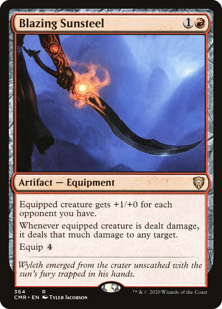 Blazing Sunsteel · Commander Legends