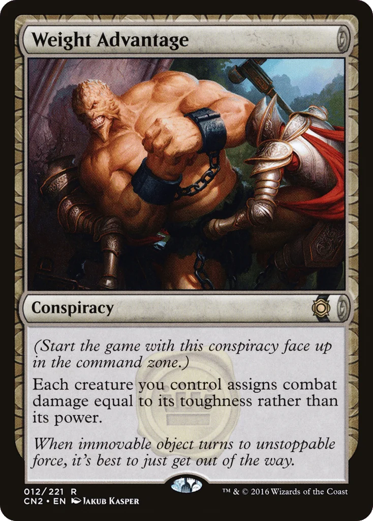 Weight Advantage · Conspiracy: Take the Crown