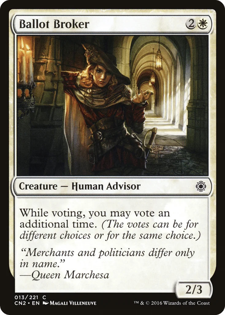 Ballot Broker · Conspiracy: Take the Crown