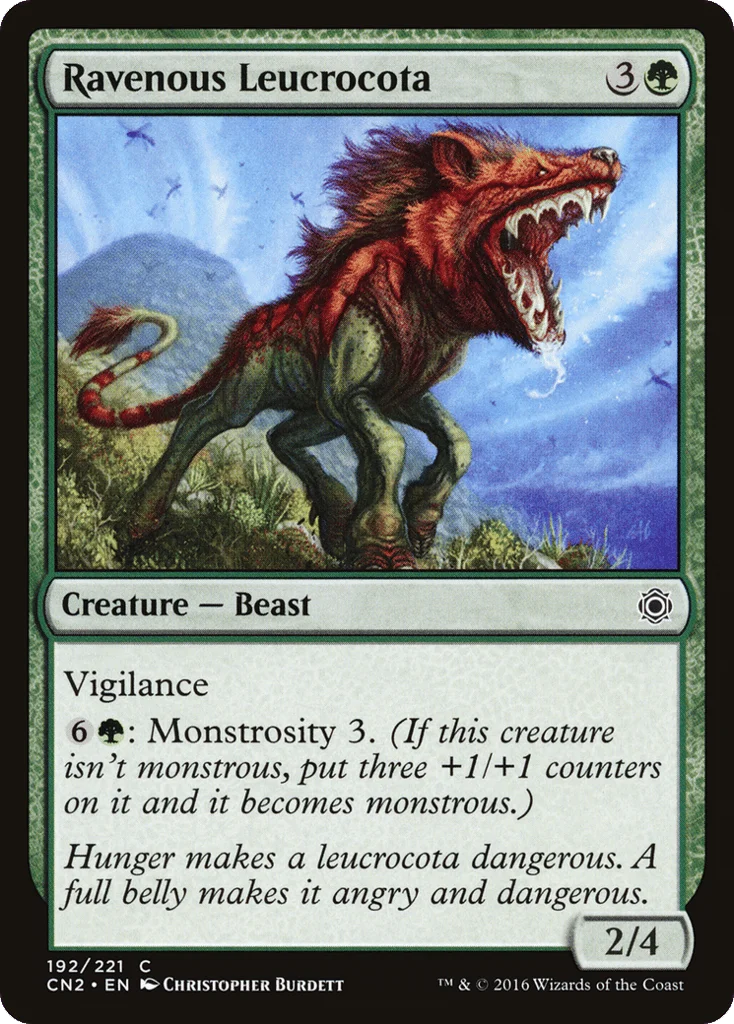Ravenous Leucrocota · Conspiracy: Take the Crown