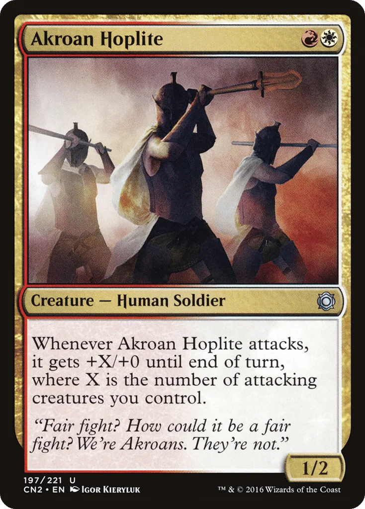 Akroan Hoplite · Conspiracy: Take the Crown