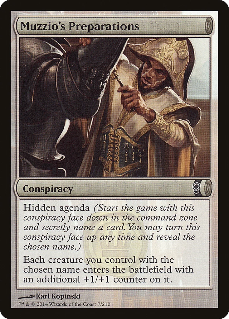 Muzzio's Preparations · Conspiracy