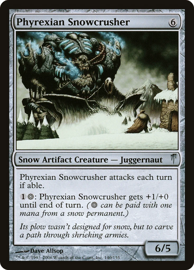 Phyrexian Snowcrusher · Coldsnap