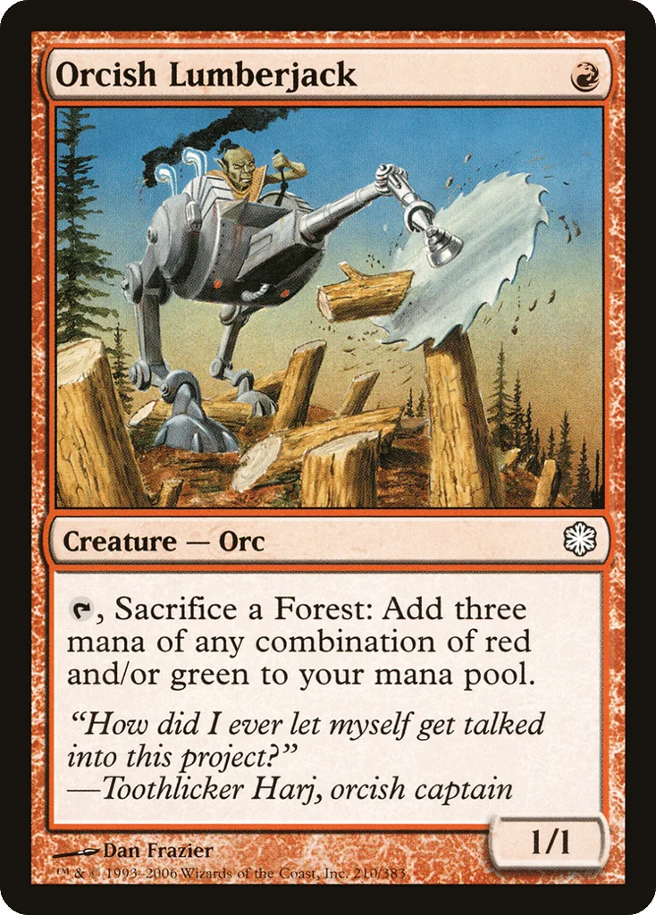 Orcish Lumberjack · Coldsnap Theme Decks
