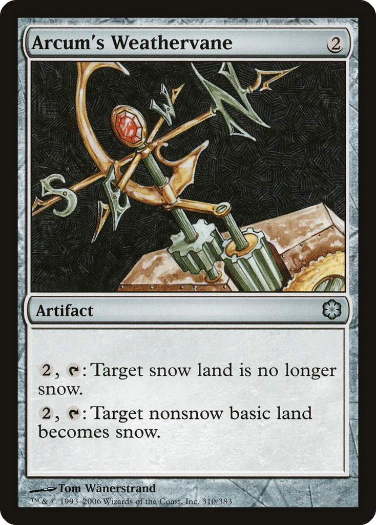 Arcum's Weathervane · Coldsnap Theme Decks